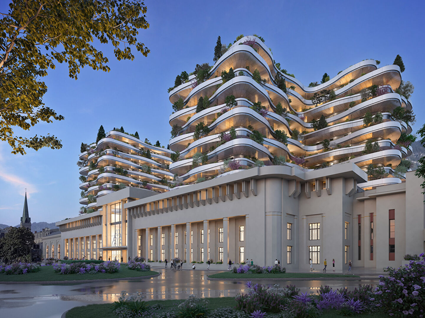 Photo NOUVELLE RÉSIDENCE AU CENTRE VILLE D'AIX-LES-BAINS du T1 au T6 image 2/6