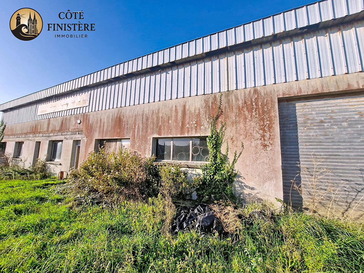Un terrain de plus de 2400 m² avec hangar