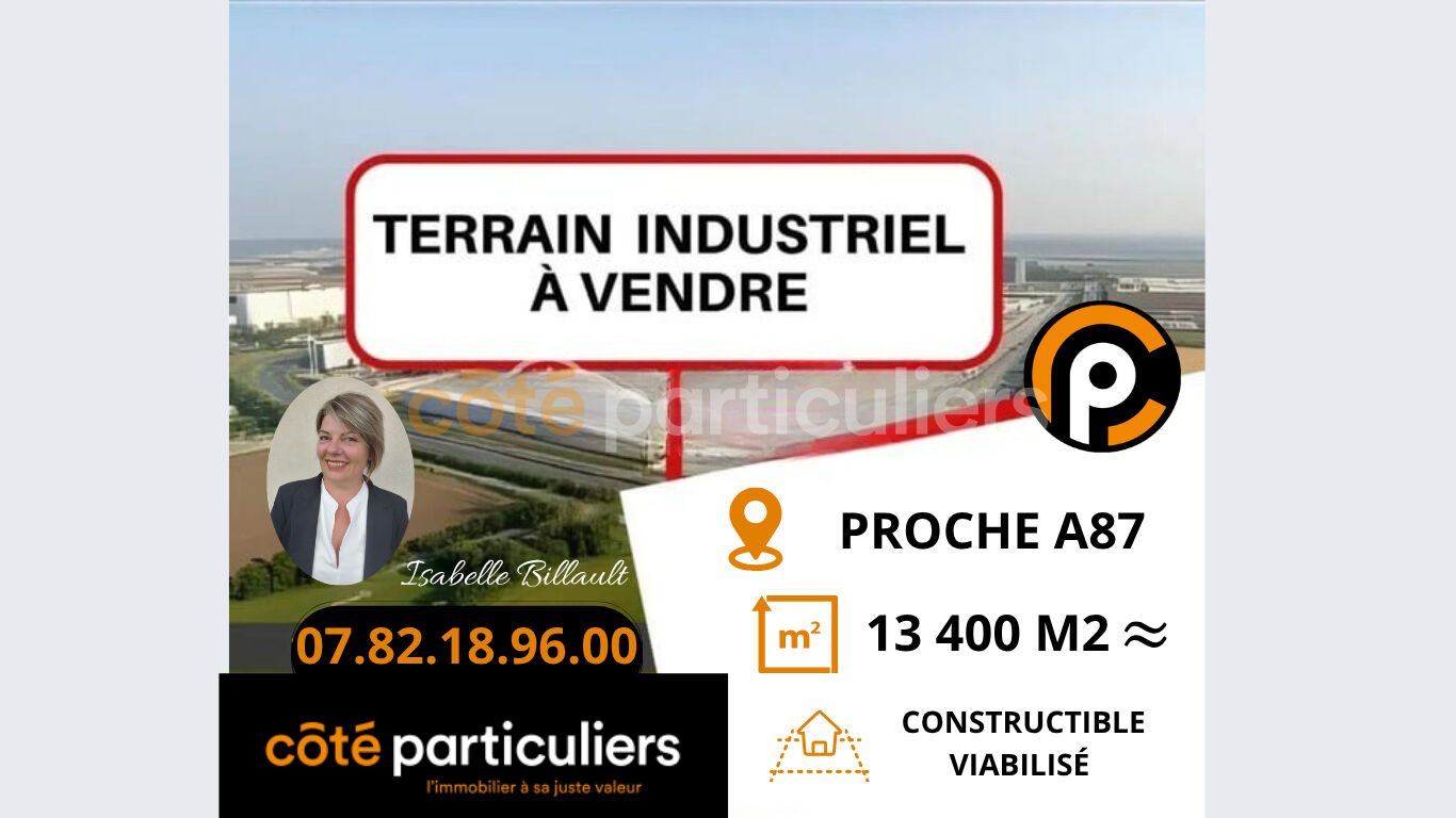 TERRAIN industriel constructible, idéal logistique/usine
