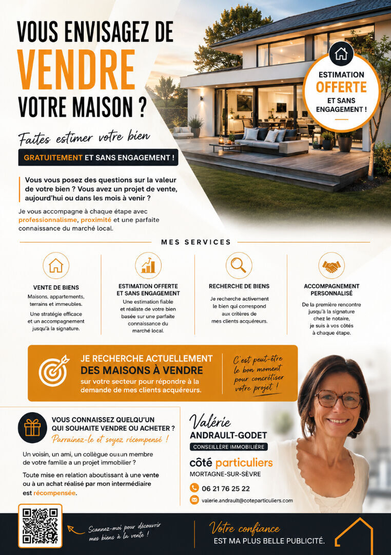 Maison de 90 m² au plein coeur de Mortagne-sur-Sèvre avec jardin et garage