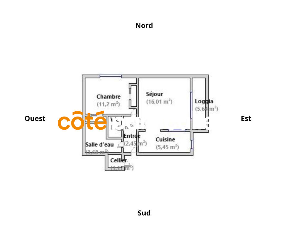 Photo LE GRAU DU ROI - RIVE DROITE - Appartement 2 pièces de 40 2 + Cellier + Parking image 6/6