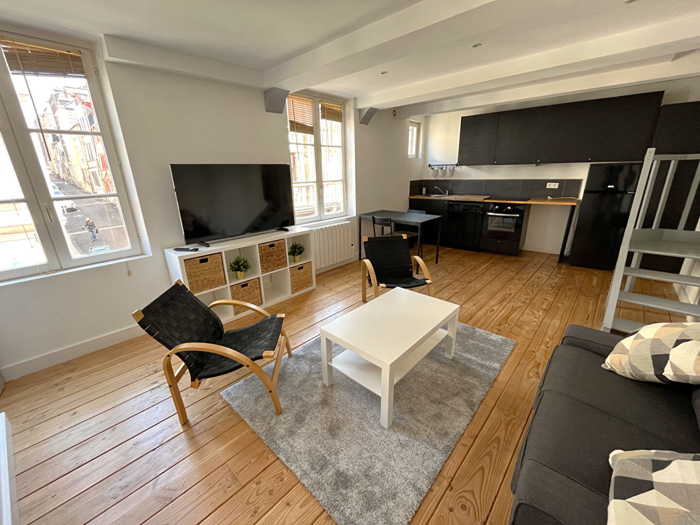 Appartement 2 pièces meublé de 38m² - Rouen droite - Secteur Hôtel de Ville