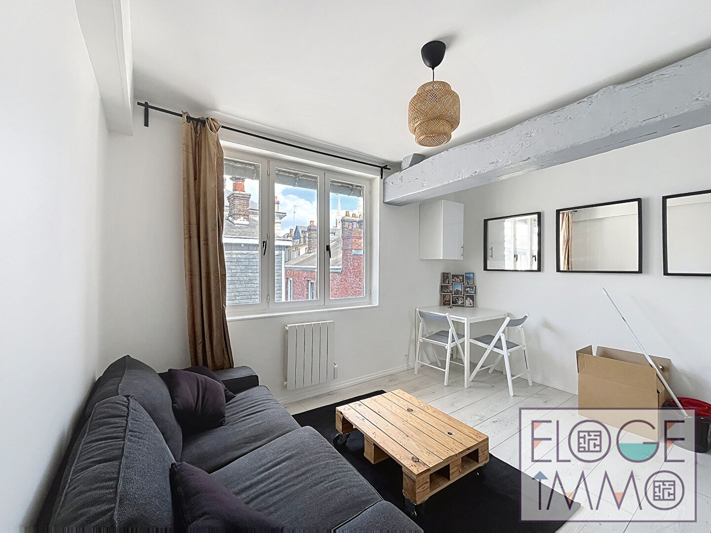 Appartement 2 pièces meublé en duplex de 23m² - Rouen droite - Secteur Cathédrale