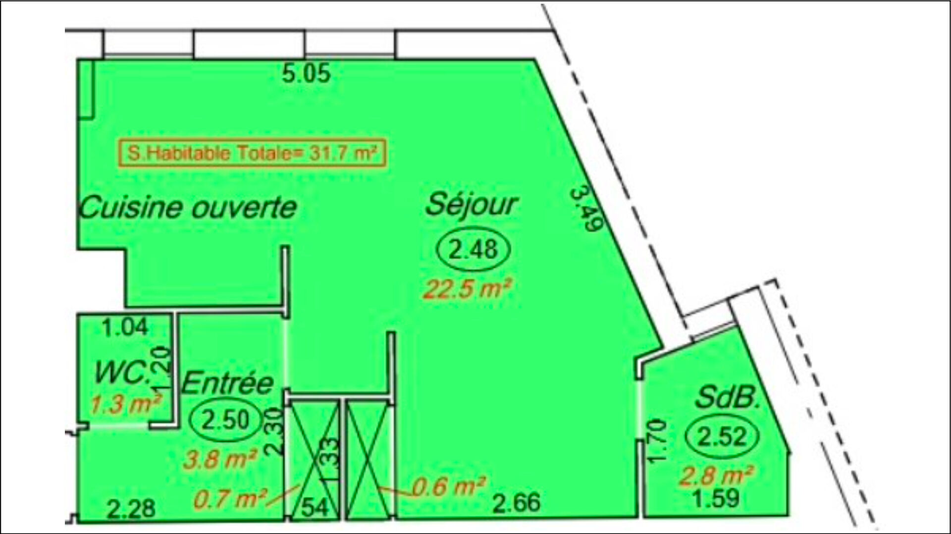 Vente / Puteaux / Gare de Puteaux / Studio / Sans perte de place