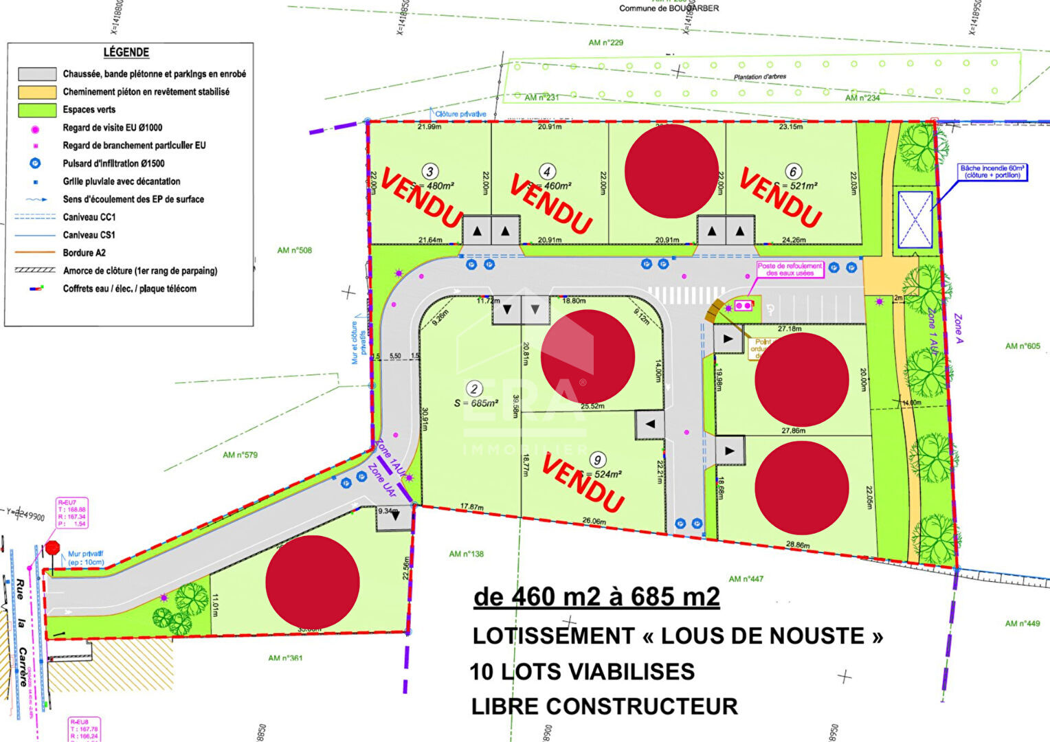Photo Terrain Bougarber 685 m2 image 2/5