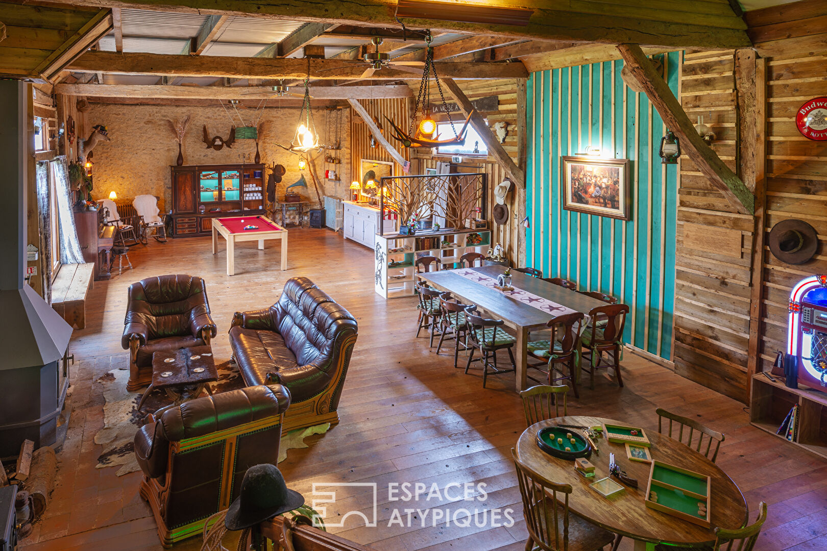 Domaine équestre à l'esprit western