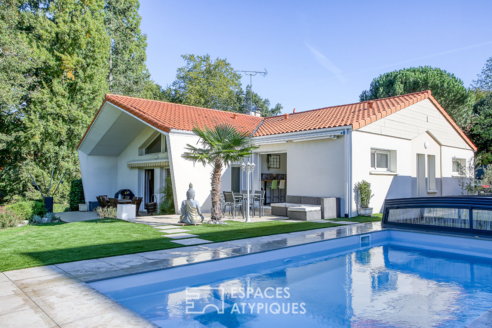 Maison d'architecte à l'environnement bucolique