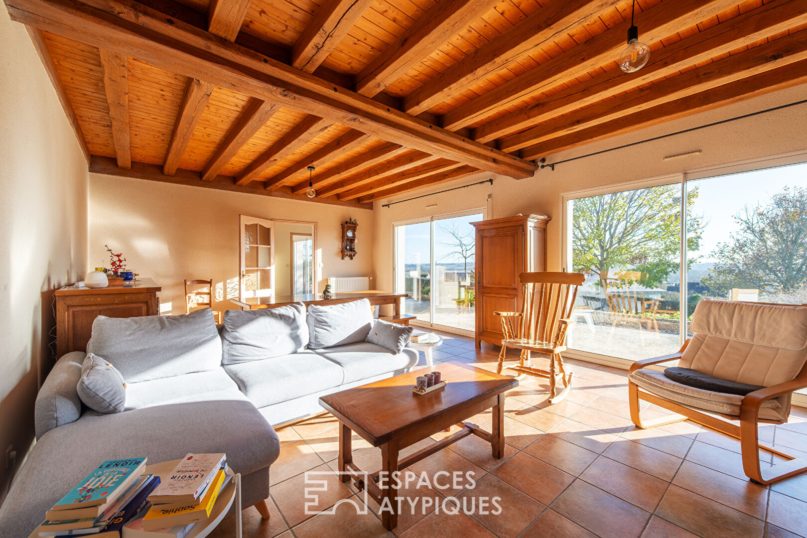 Maison contemporaine avec vue panoramique sur la vallée de la Loire