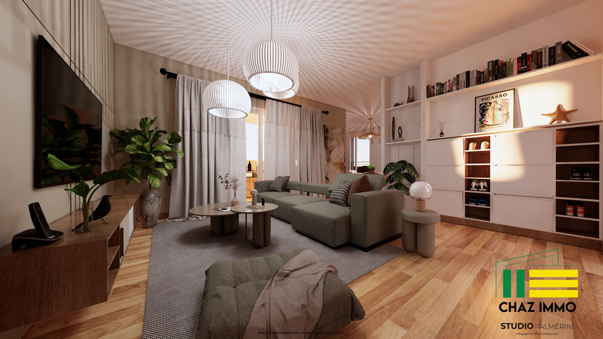 Appartement T3 65 m2 Le clos du parc