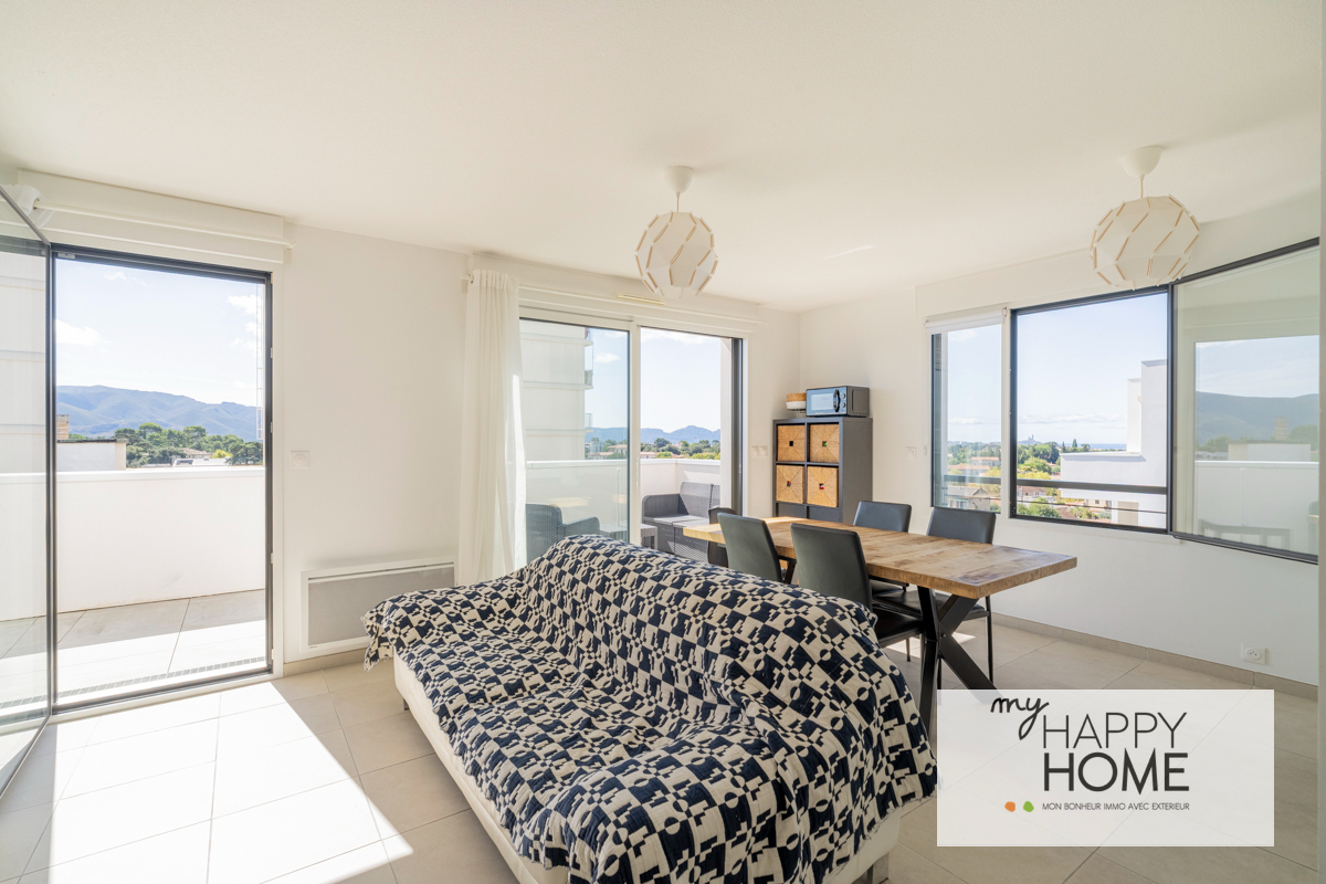 Appartement 3 pièces 58 m2 avec terrasse et garage double, Saint-Julien, Marseille 12ème