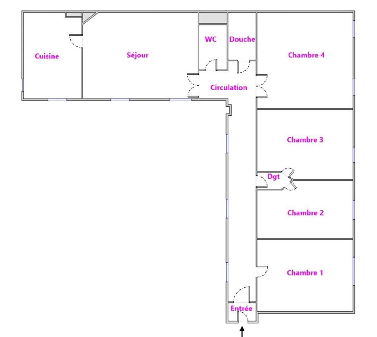 Photo Appartement Angers Hyper centre T5+cave, grenier image 4/6