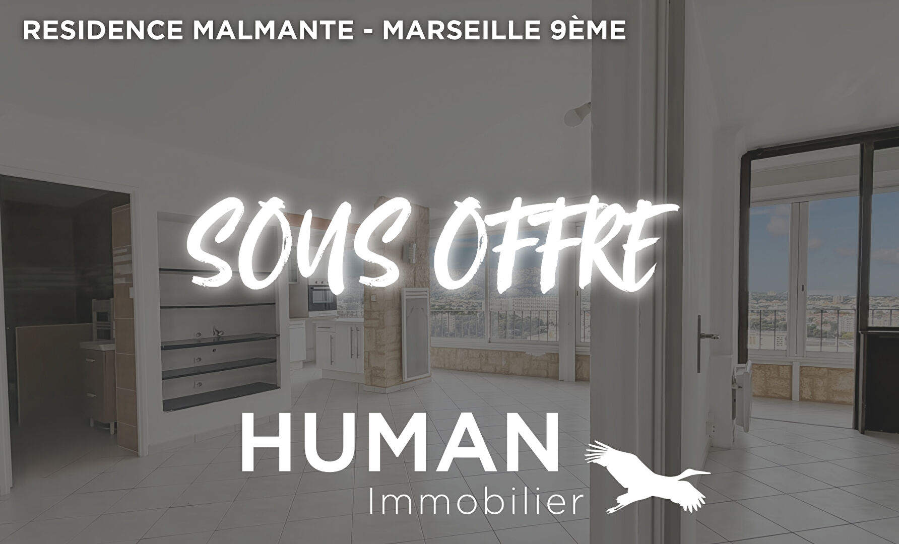 A vendre - Marseille 9eme - Appartement Marseille 2 pièces 45 m² avec vue mer et collines panoramique