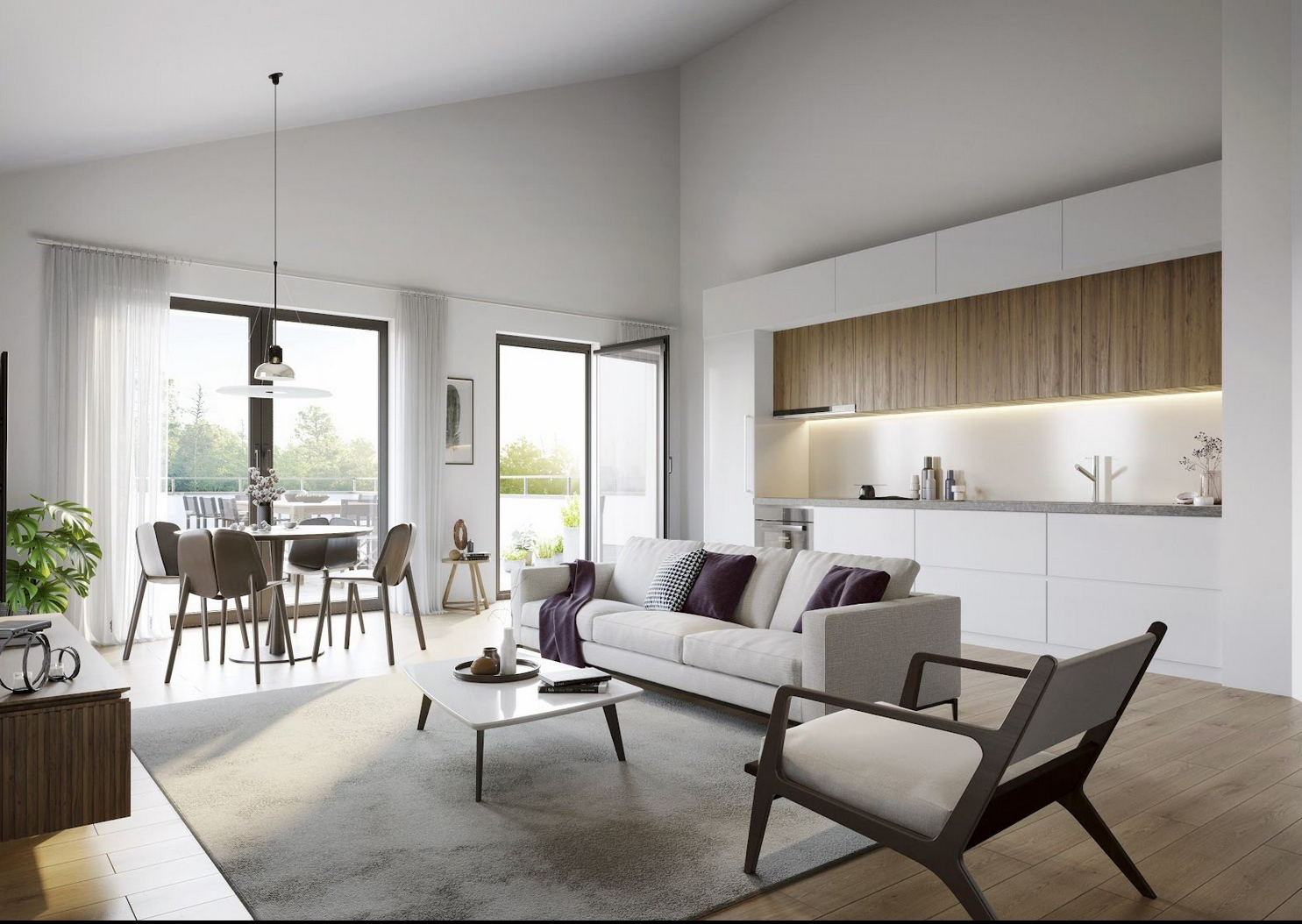 Photo T2 DE 40M2  AU DERNIER ETAGE AVEC GRANDE TERRASSE 15M2 SUD image 2/4