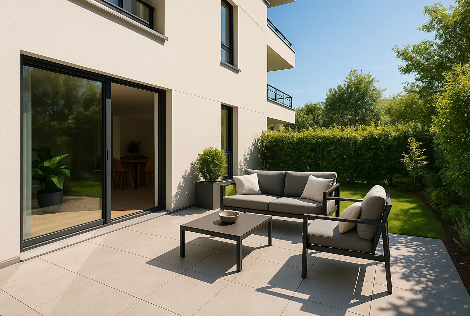 Photo Rare à la vente T2 avec jardin privatif dans résidence intimiste à Saint-Anne image 1/4