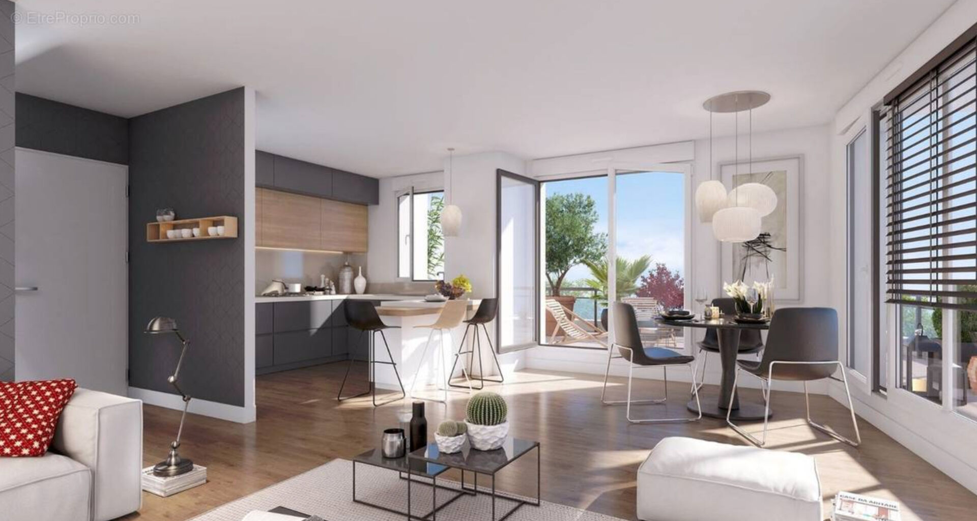 Photo APPARTEMENT T3 EN DERINIER ETAGE 65M2 AIX-EN-PROVENCE AVEC TERRASSE 16M2 image 2/5