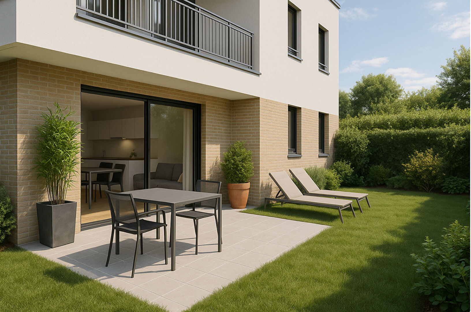 Photo Rare à la vente ? T2 avec jardin privatif dans résidence intimiste à Saint-Anne image 1/4