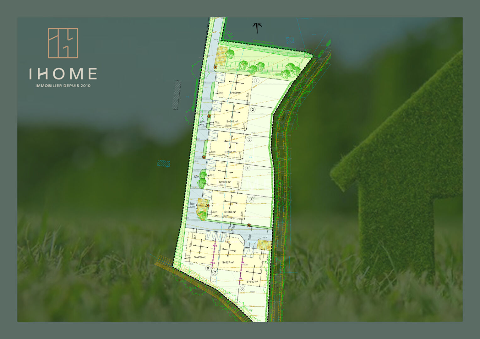 Photo Terrain La Chapelle Saint Aubin 543 m2 image 2/4