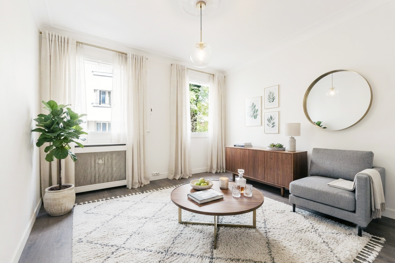 Asnières Gare 2 pièces traversant de 39 m² 245 000 €