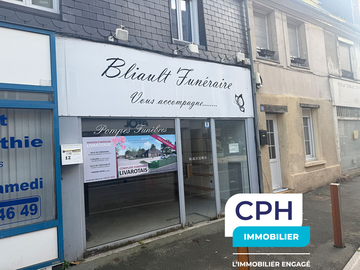 local commercial avec appartement au 1et étage