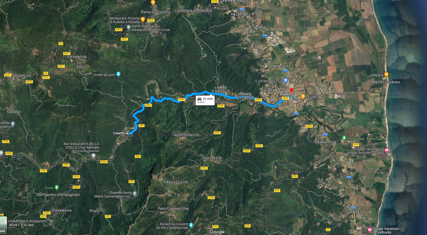 Photo Terrain Commune Pruno / Proche Folelli 1600 m2 image 3/6