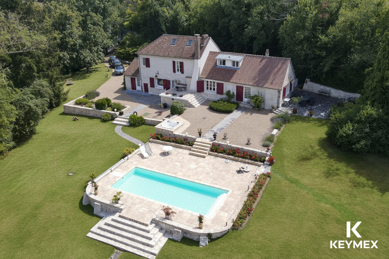 Bien d'exception - 5 chambres - 161 m² avec Piscine et Jacuzzi - UN HAVRE DE PAIX AU COEUR DU VEXIN