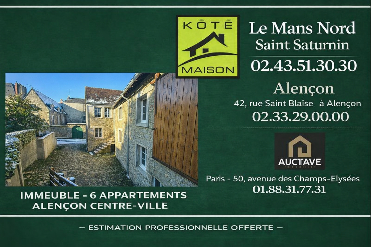 Agence immobilière de KÔTÉ MAISON Alençon