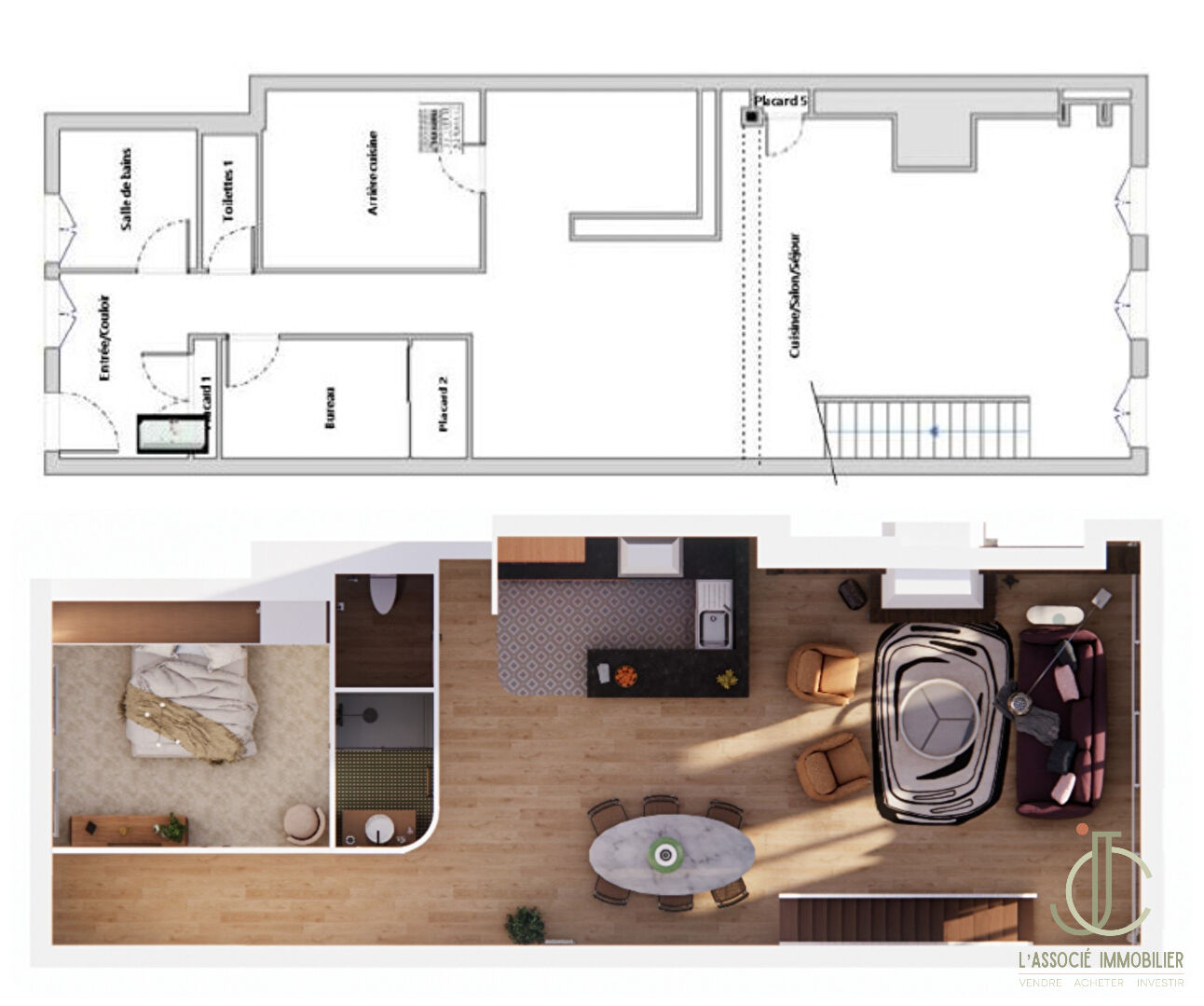 NANCY pont Mouja - Appartement 3/4 pièces 106m2