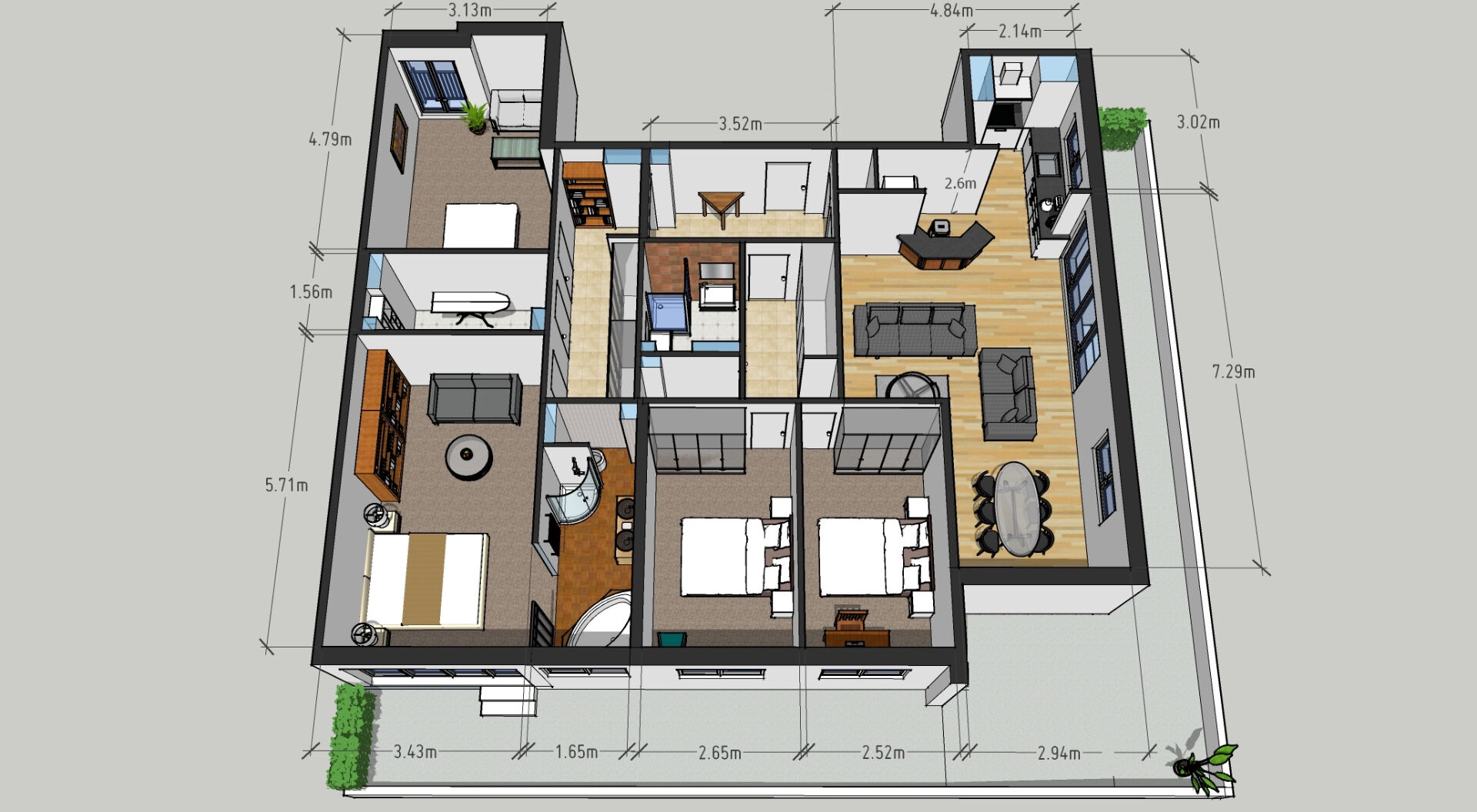 Agence les Cercles - Le Vésinet - 
Appartement 5 pièces de 133 m²
