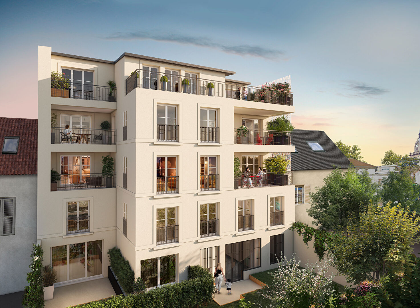 Agence les Cercles - Le Vésinet -
Programme neuf Maisons Laffitte 147.60 m2 Lot A401 T4 - PARC 360