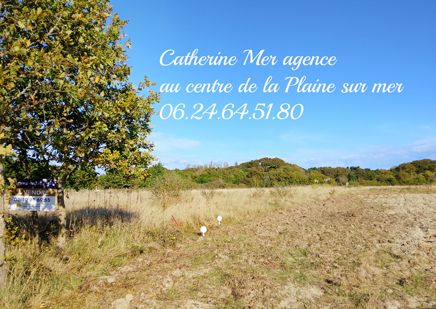 LA PLAINE SUR MER , Terrain constructible et agricole