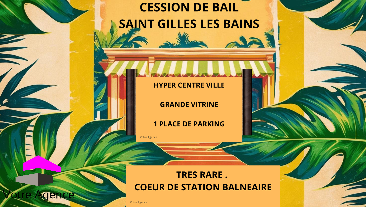 Cession de bail Commercial Saint Gilles Les Bains