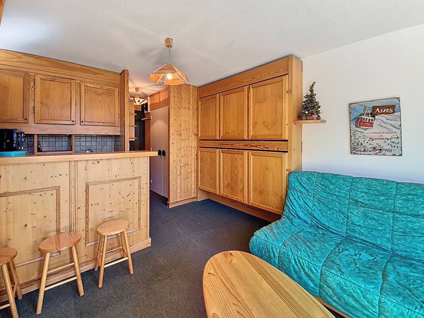 Studio 1 pièce de 19,45m², Preyerand, Les Menuires