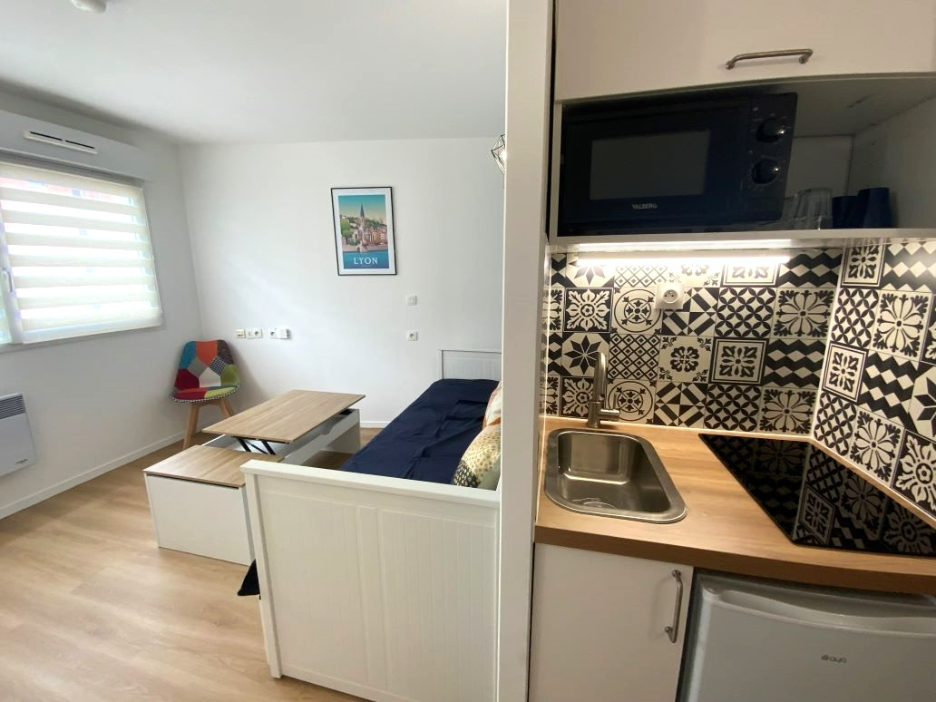 Photo Studio de 18.09 m² Balcon  Bron 69500 image 4/6