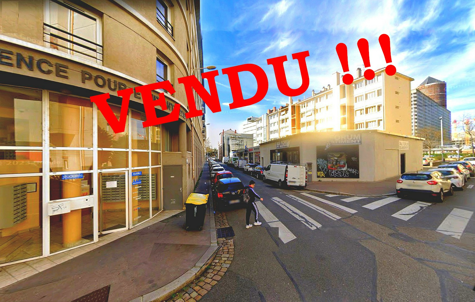 Studio 18.05 m² Meublé rénové Part Dieu Lyon 3