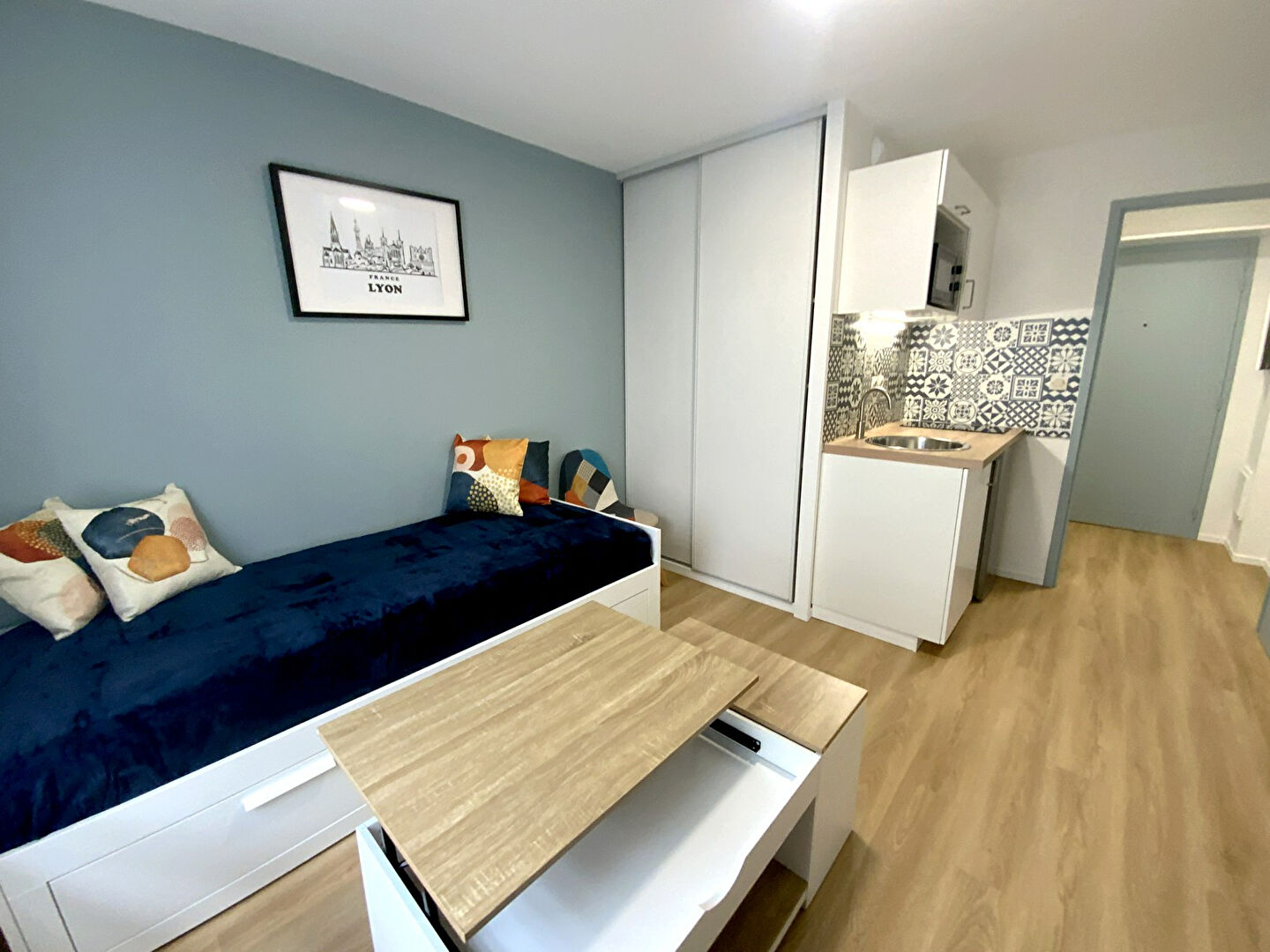 Photo Studio 18.05 m² Meublé rénové Part Dieu Lyon 3 image 6/6