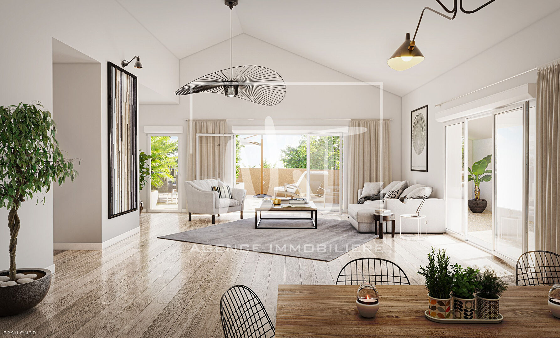 Appartement AVRILLE 3 pièces avec loggia et stationnement