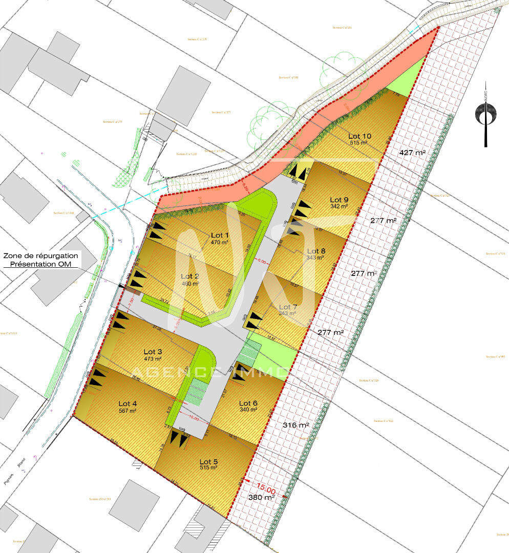 Photo Terrain La Ménitré  942 m² image 2/3