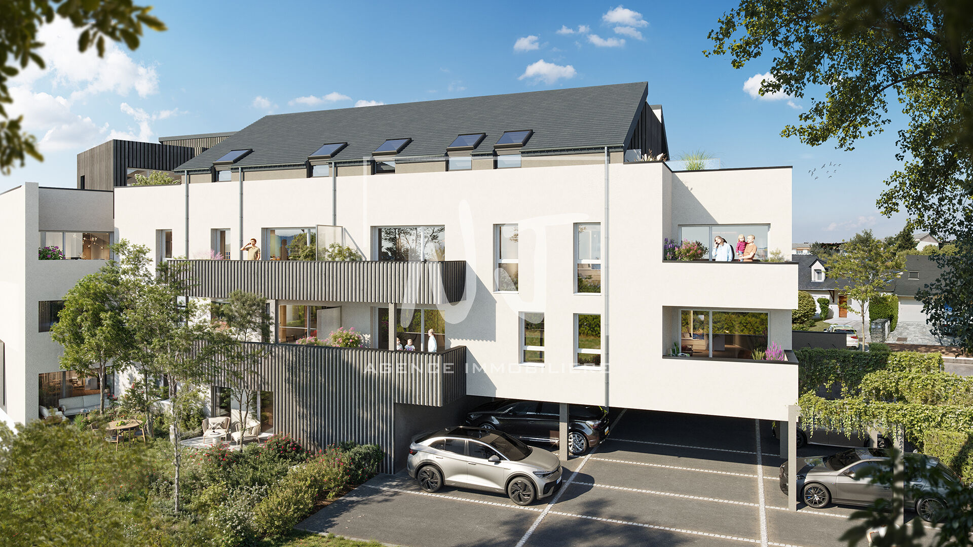Appartement type 2 avec jardin privatif à Angers