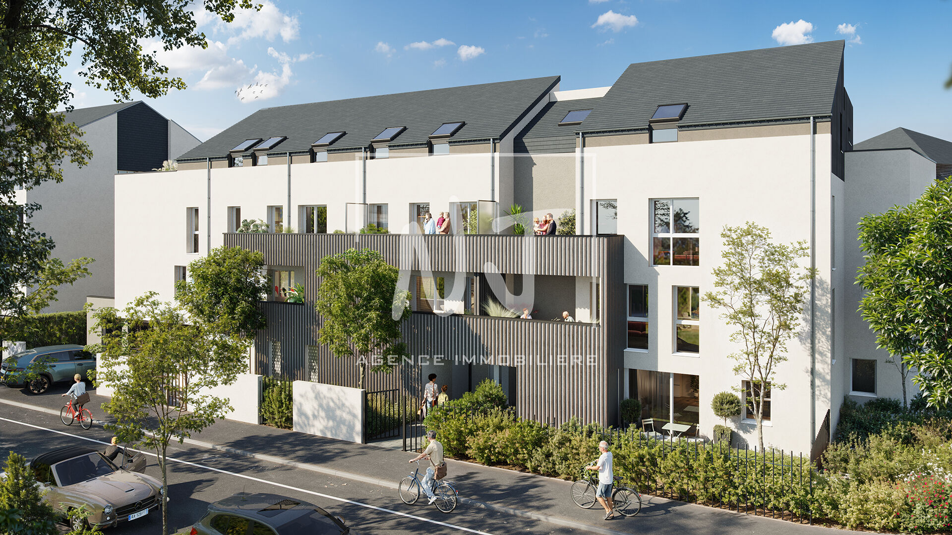 Appartement type 3 avec loggia et stationnement à Angers