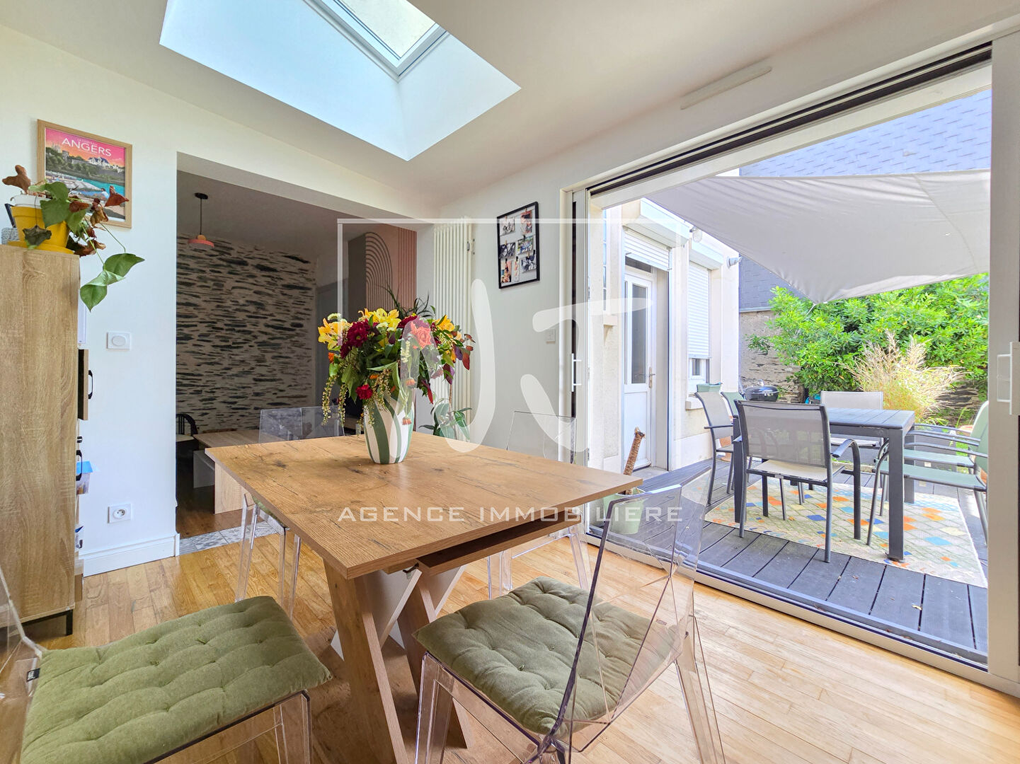 Appartement à vendre Angers Lafayette/Gare avec jardin et dépendance, charme de l&rsquo;ancien