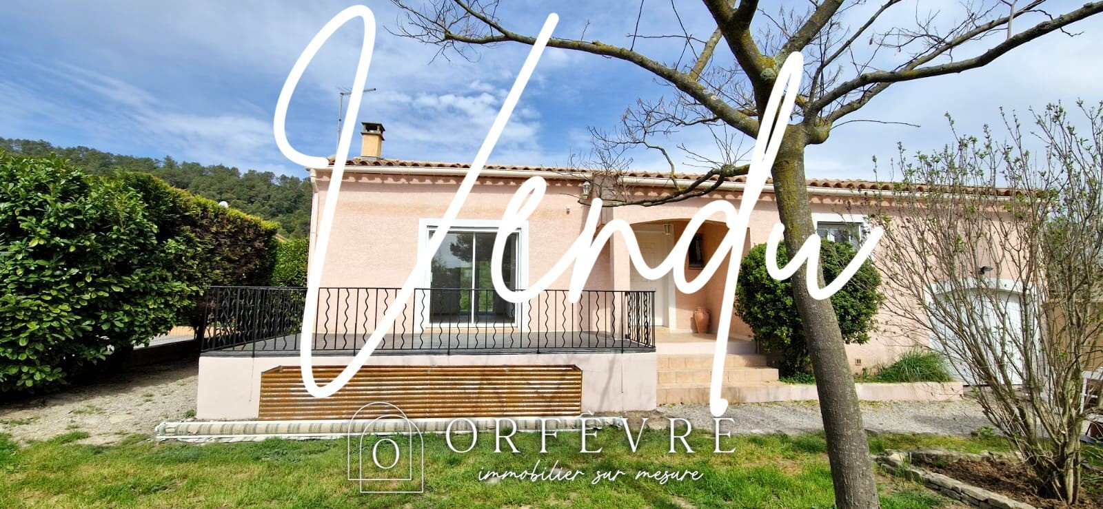 Maison plain pied Carnas 3 chambres nature