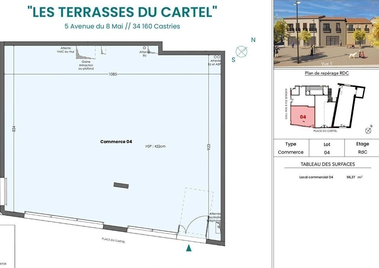 Photo Local commercial Castries Place du Cartel image 4/6