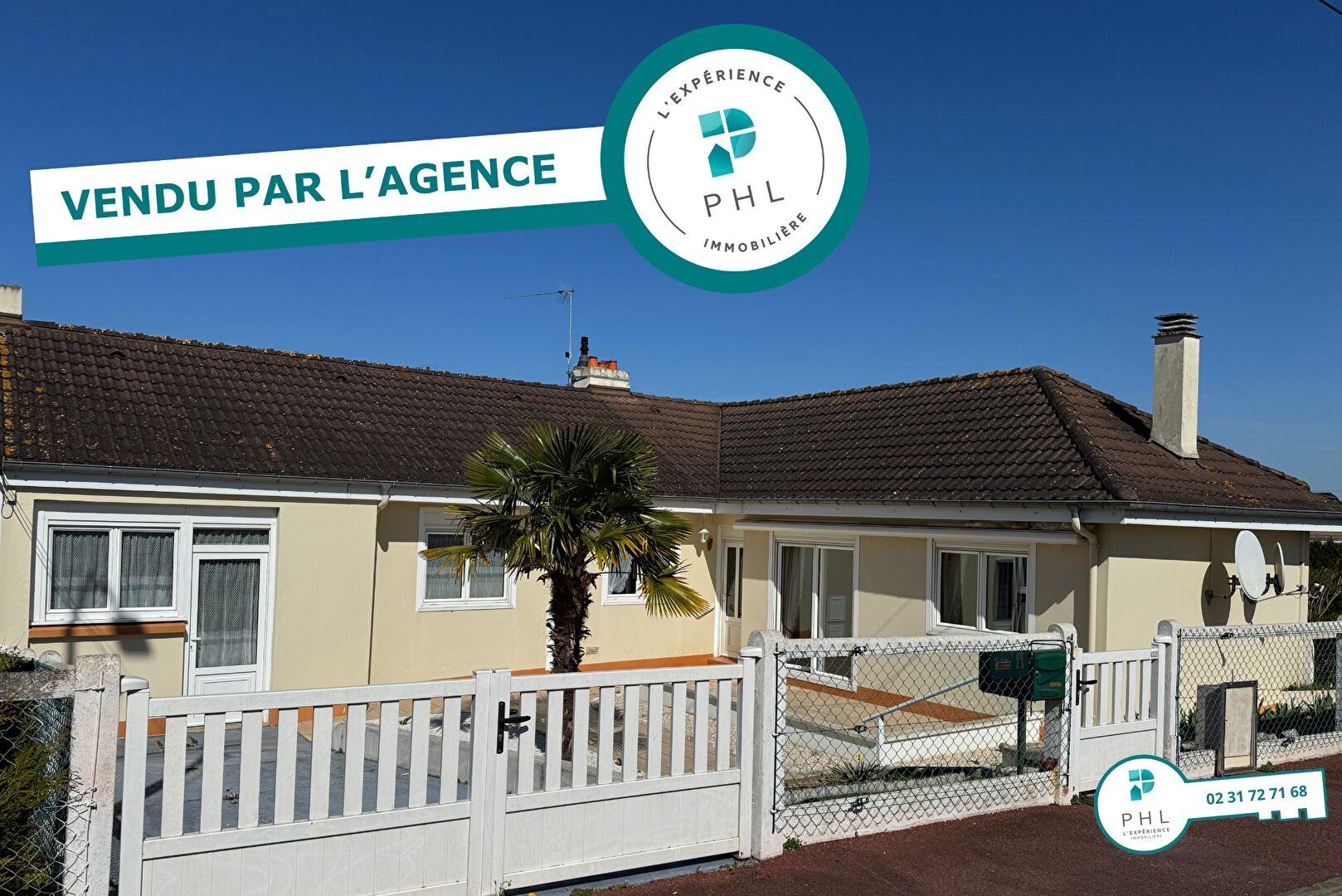 MAISON PLAIN-PIED A MONDEVILLE 4 PIECES 95 m2 avec 2 GARAGES