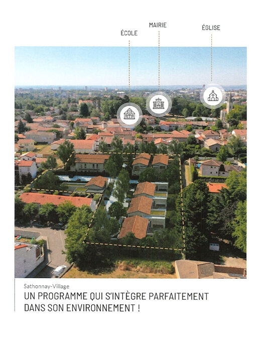 NOUVEAU PROGRAMME - APPARTEMENTS ET MAISONS - du T2 au T5 - Sathonay-Village