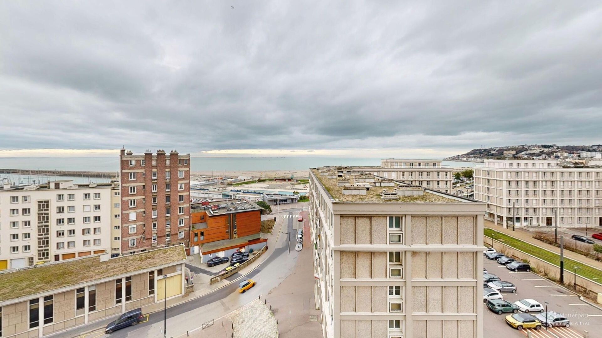 Le Havre plage – Appartement pleine vue mer dans résidence avec ascenseur