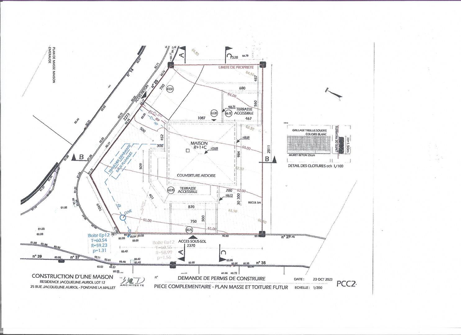 Progressia Immobilier - Fontaine La Mallet - Rare: Terrain libre de constructeur + Permis de construire Validé