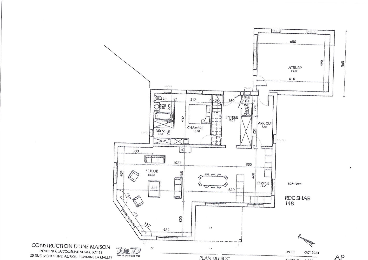 Progressia Immobilier - Fontaine La Mallet - Rare: Terrain libre de constructeur + Permis de construire Validé