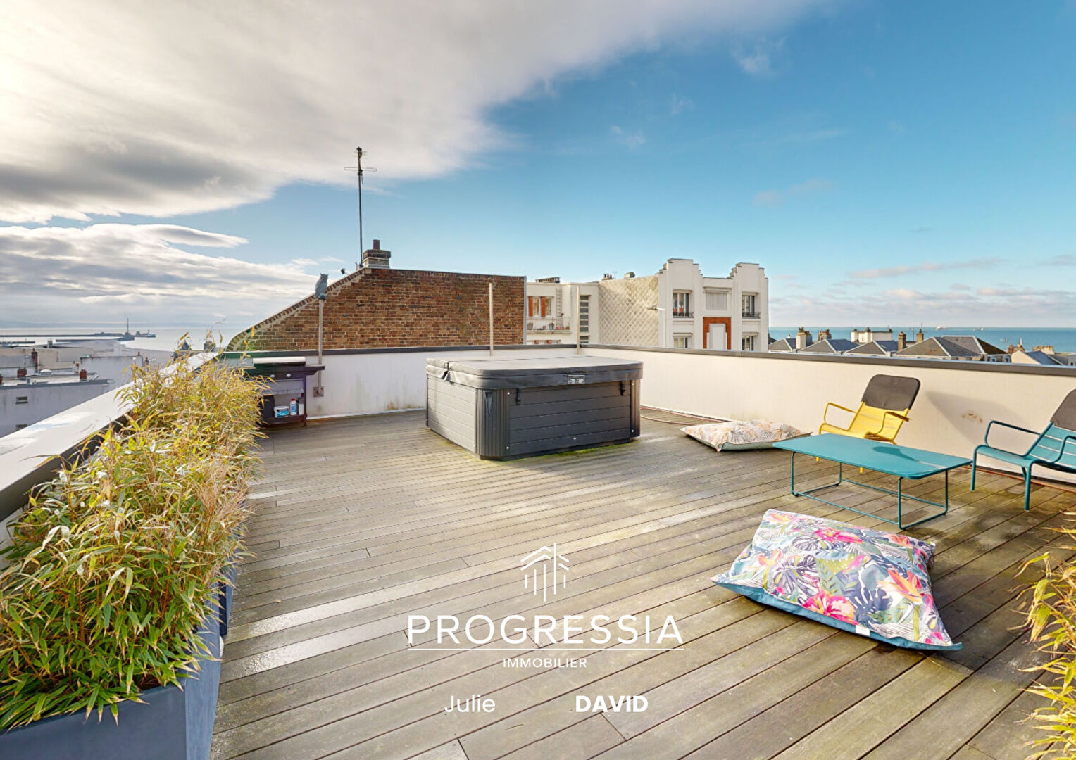 Le Havre Plage – Maison  155 m², 4 chambres, rooftop, vue mer