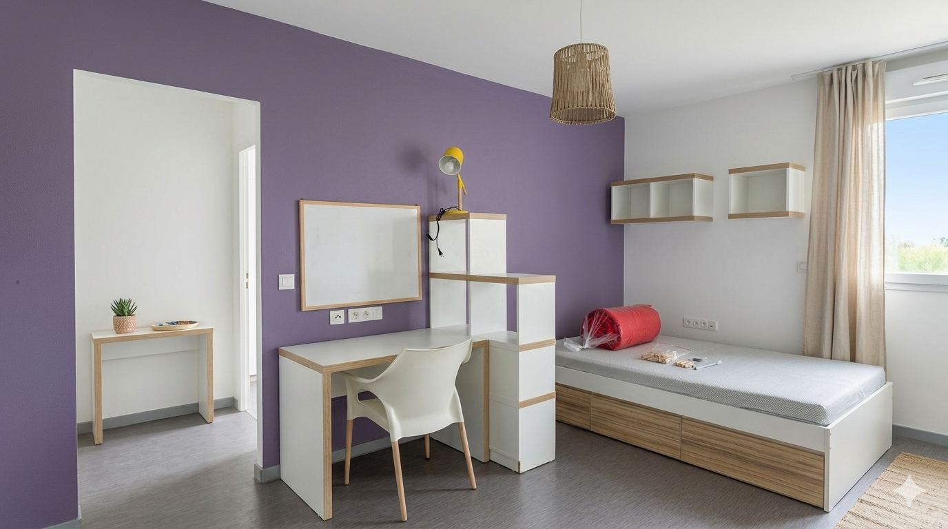 Progressia Immobilier - Le Havre - STUDIO 23,44 m² RÉSIDENCE ÉTUDIANTE GÉRÉE SECTEUR DOCKS VAUBAN
