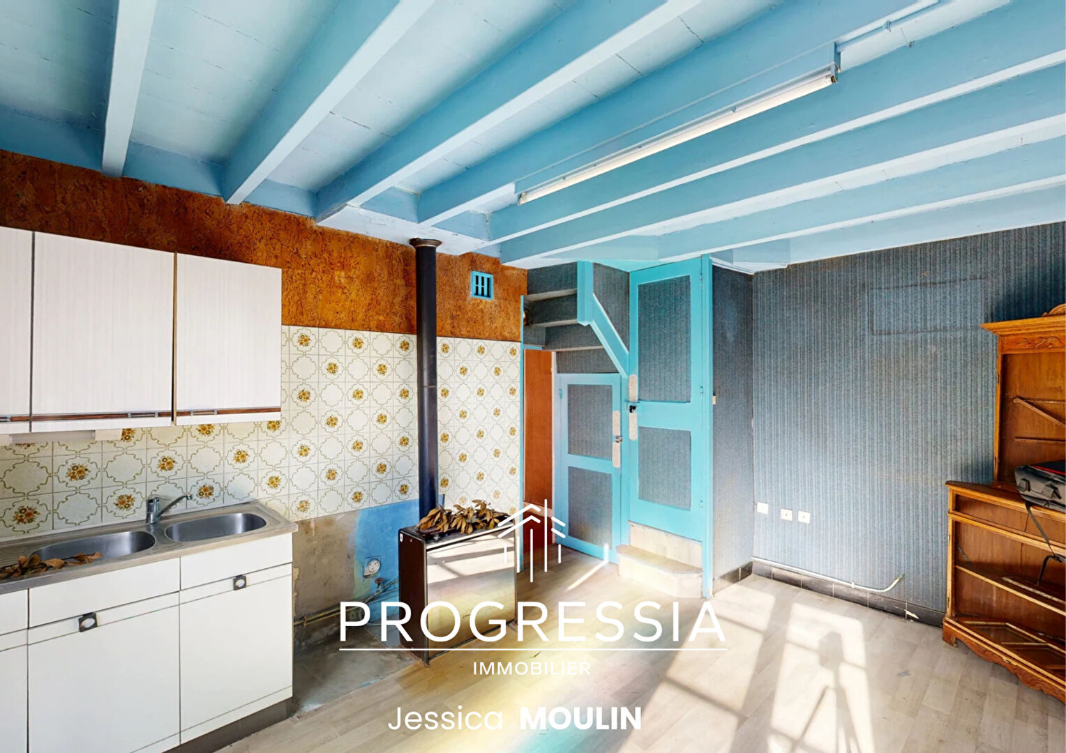 Progressia Immobilier - LILLEBONNE - maison mitoyenne avec travaux - Idéal investisseur